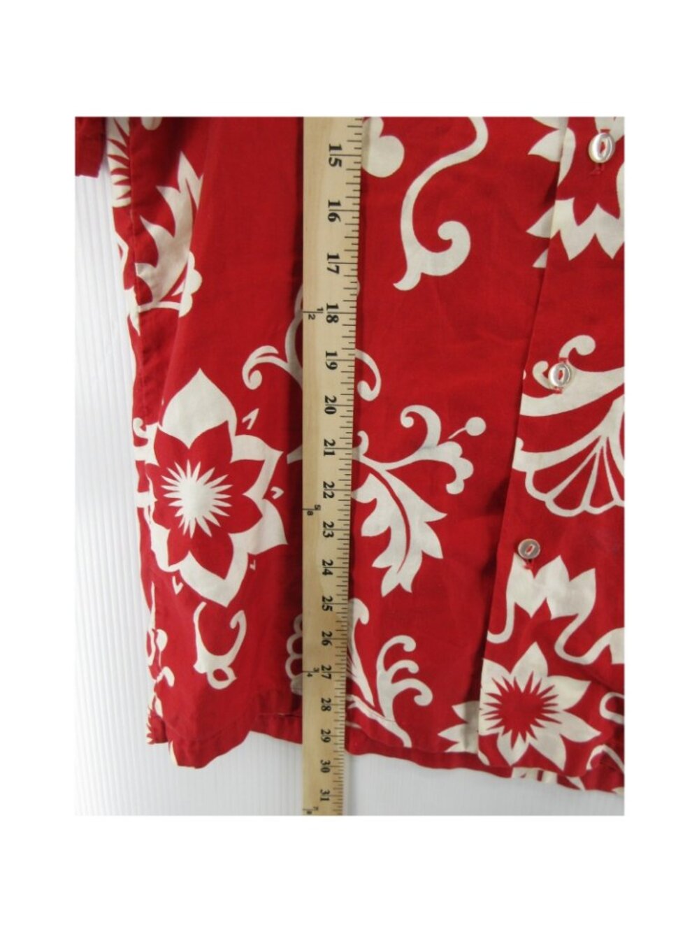 VTG Polynesian Bazaar Shirt Large 60s 70s Hawaiian Loop Collar Waikiki - Picture 4 of 12